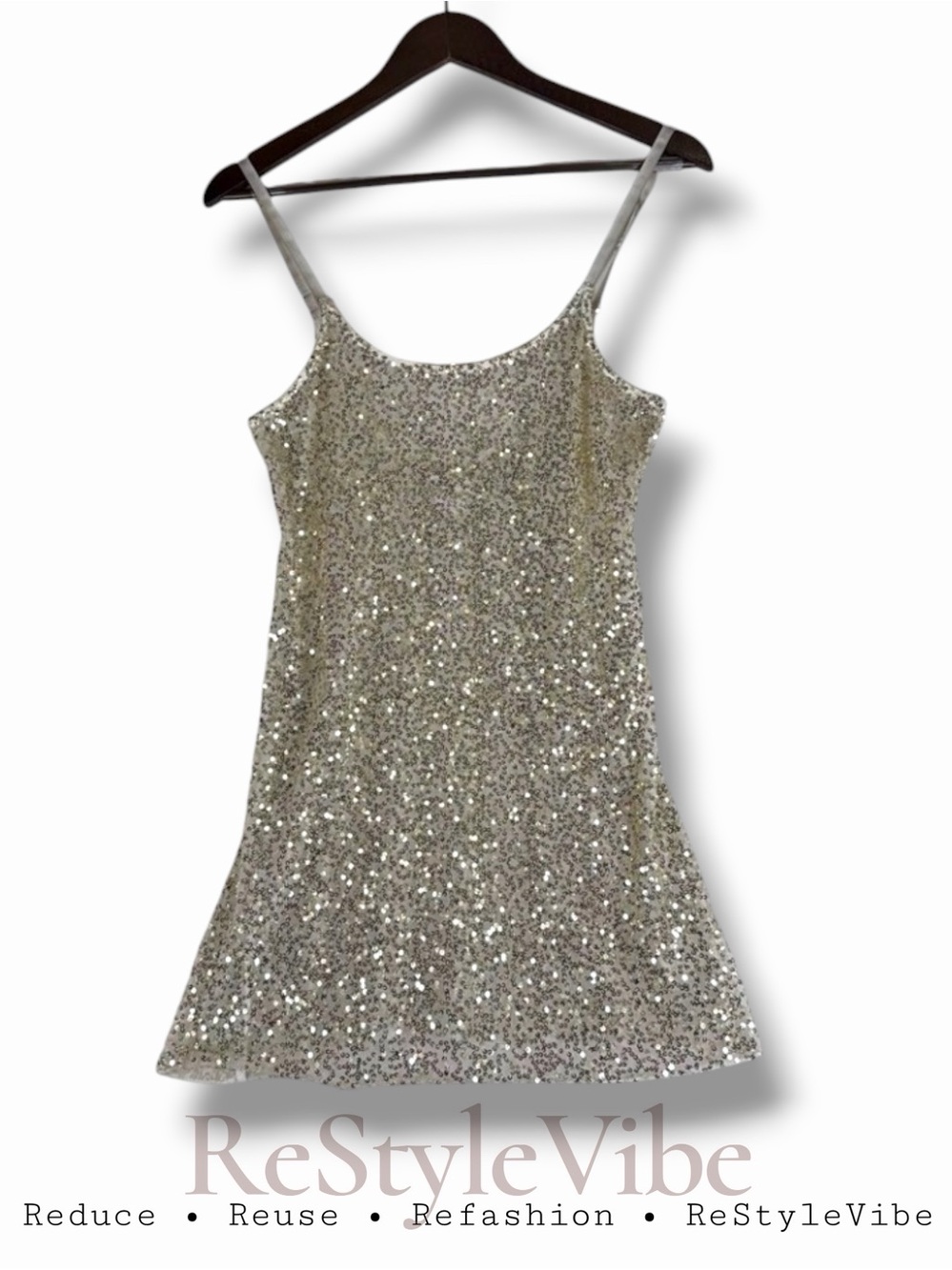 FREE PEOPLE Women’s Size S Tank Top Shirt Sequin Intimately Adjustable Straps